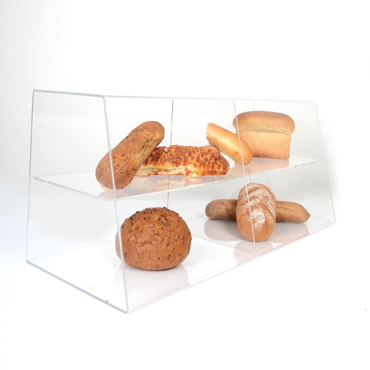 Countertop Food Display Case | Rear-Loading Doors & 3 Removable Trays