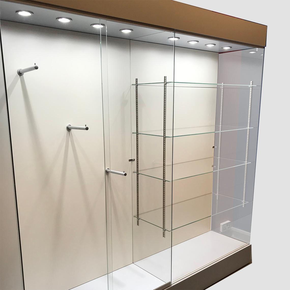 Small Glass Display Case-Frameless Countertop Glass Display Case-Unassembled