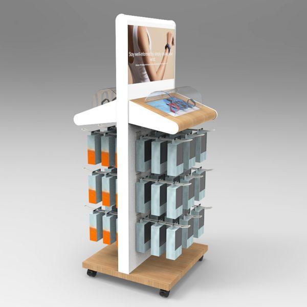 Bespoke Retail Display Unit with Slatwall Shelves Luminati