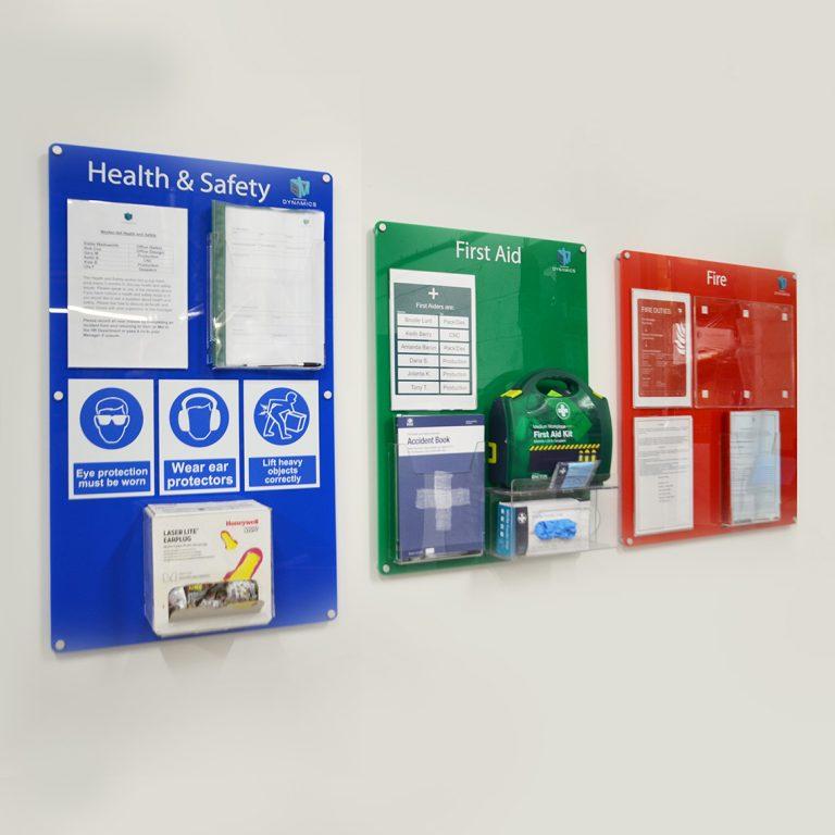 Wall Mounted First Aid Kit Board Health Safety Board