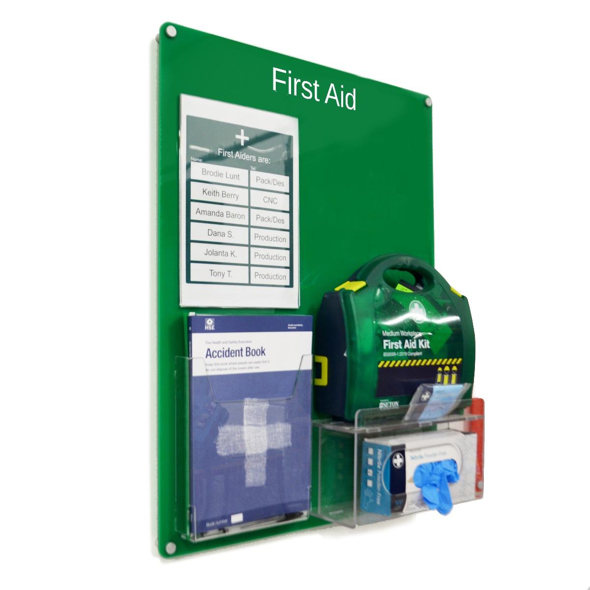 Wall Mounted First Aid Kit Board | Health & Safety Board