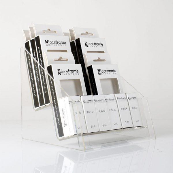 Eyelash Display Stand Tiered Acrylic Cosmetic Display Unit