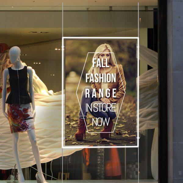 LED Illuminated Window Display Pockets | A0, A1 | Luminati