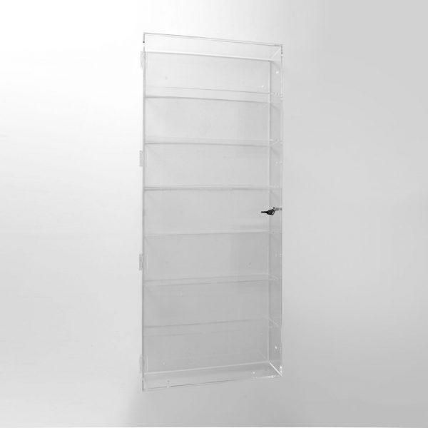 Wall Mounted Acrylic Display Case Collectors Display