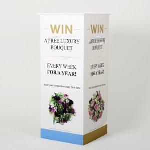 Flat Pack Printed Competition Box