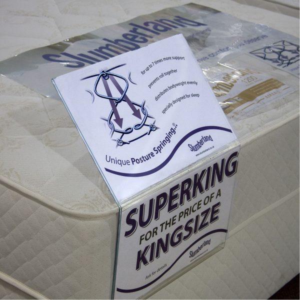 Mattress Ticket and Sign Holders