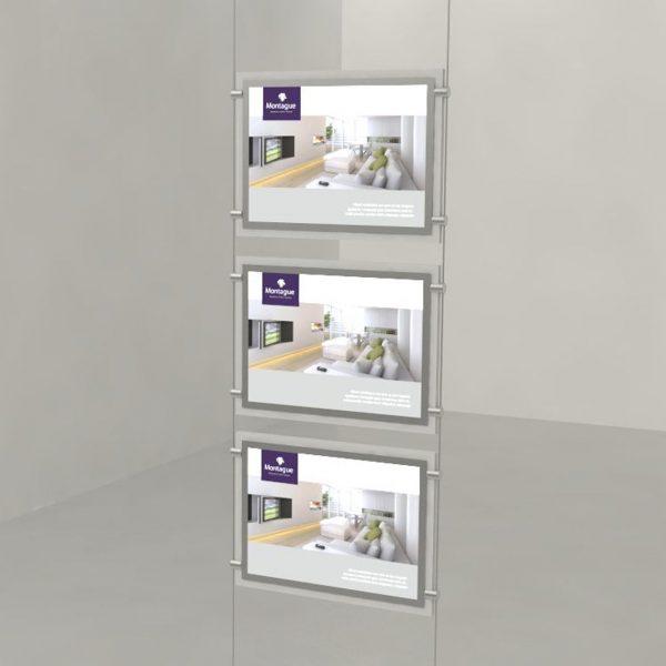 LED Light Pockets | Estate Agents Window Display | Luminati