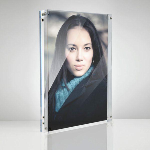 Acrylic Magnetic Photo Block Frame | Luminati