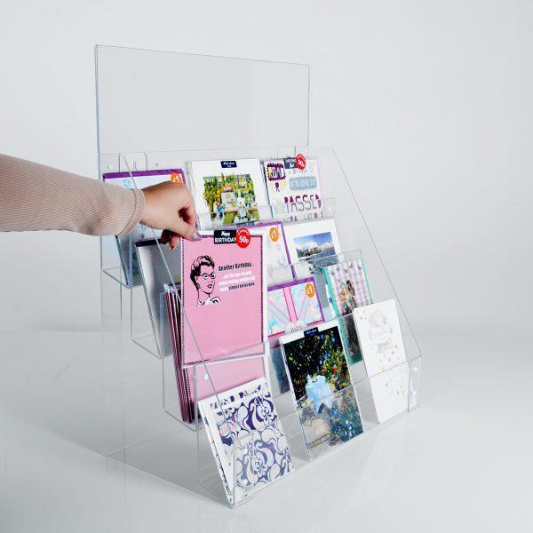 Acrylic Greeting Card Display Stand Postcard Rack From £51.43