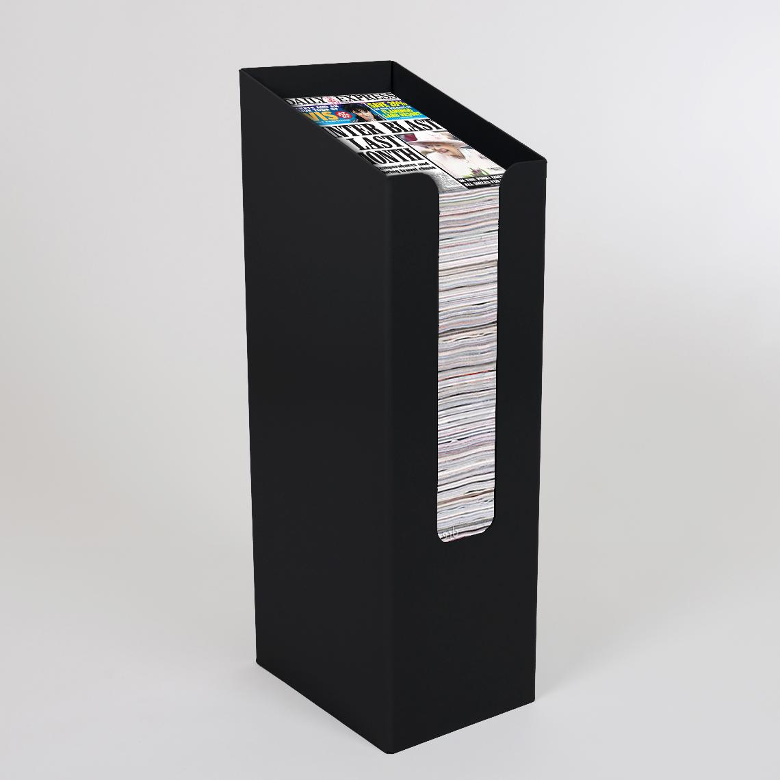Heavy Duty Newspaper Dump Bin in Metal