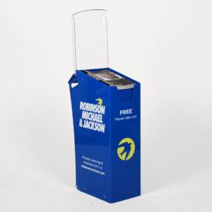 Magazine or Tabloid Outdoor Dumpbin with Wheels