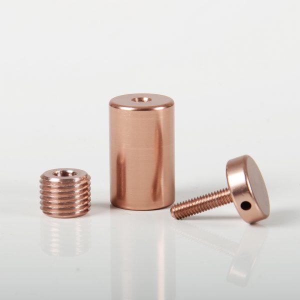 Rose Gold Standoff Hole Mount Wall Mounted Fixings Luminati