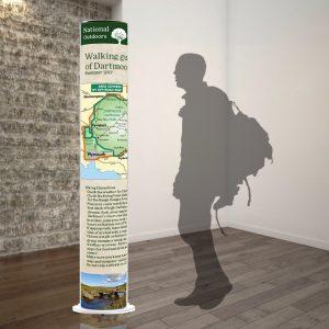 Floor Standing Rotating Information Unit