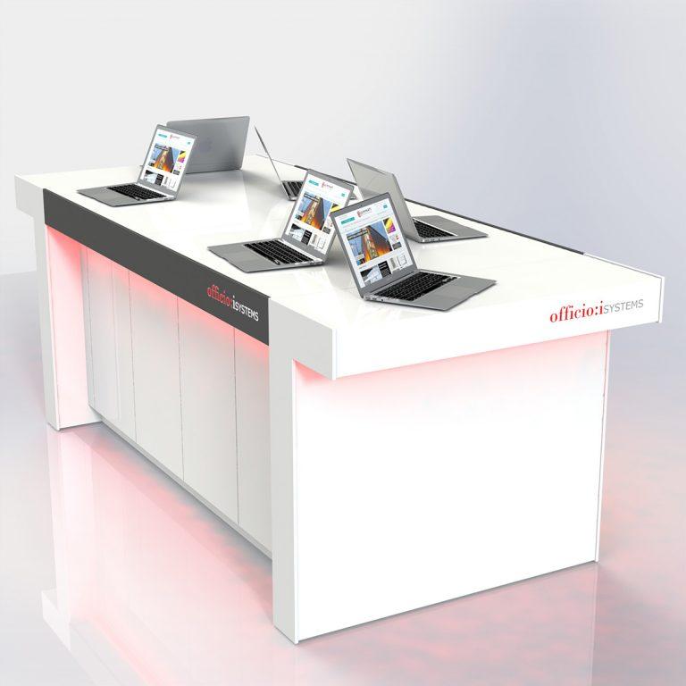 Custom Retail Display Table with Illumination | Luminati