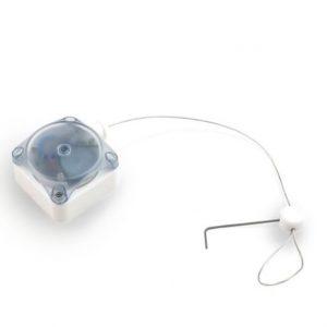 A grey Alarmed Retail Security Retractor (Adjustable Loop).