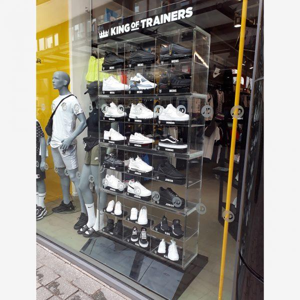 Custom Retail Shoe Display Shelving | Bespoke | Luminati