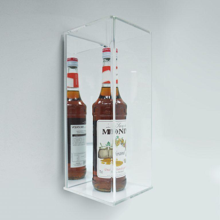 Single Bottle Display Case Glass Bottle Display Case Luminati