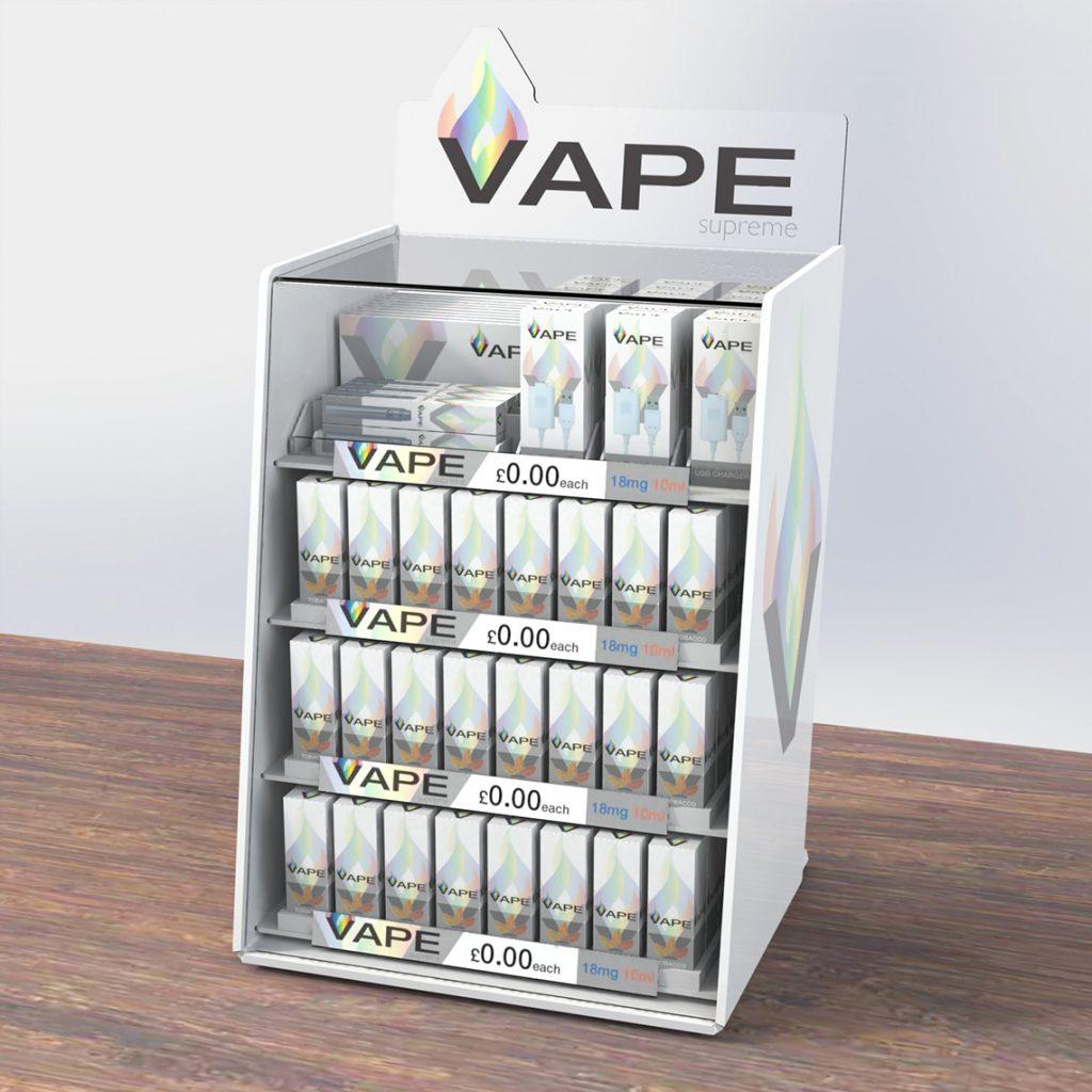 Vaping Display Unit | Bespoke Tiered Shelving | Luminati