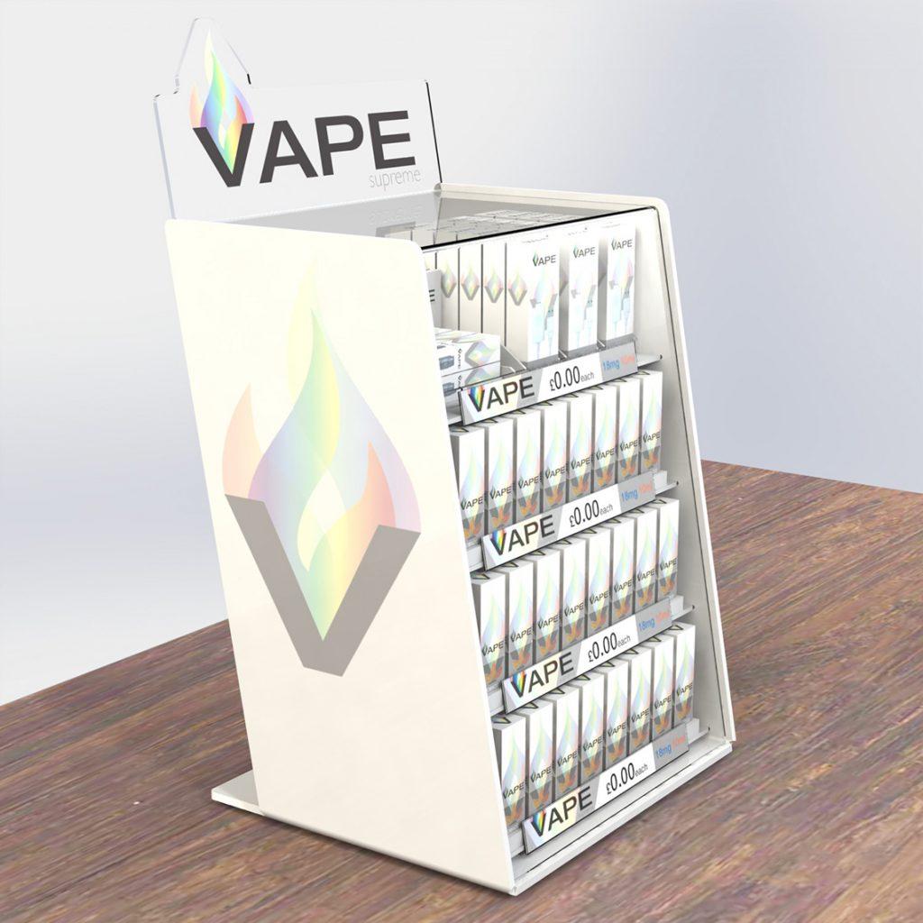 Vaping Display Unit | Bespoke Tiered Shelving | Luminati