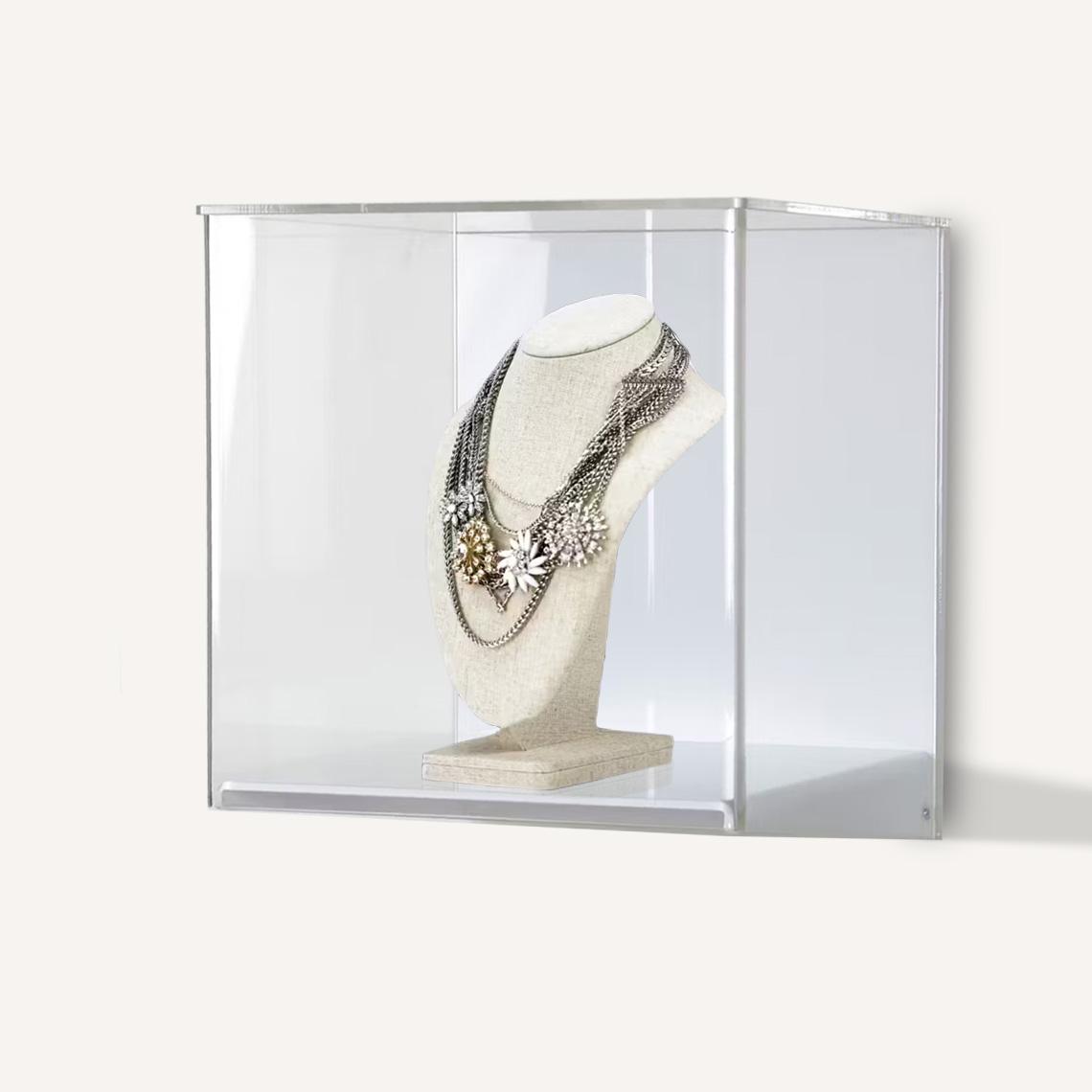 Wall Mounted Jewellery Display Case Acrylic Display Case