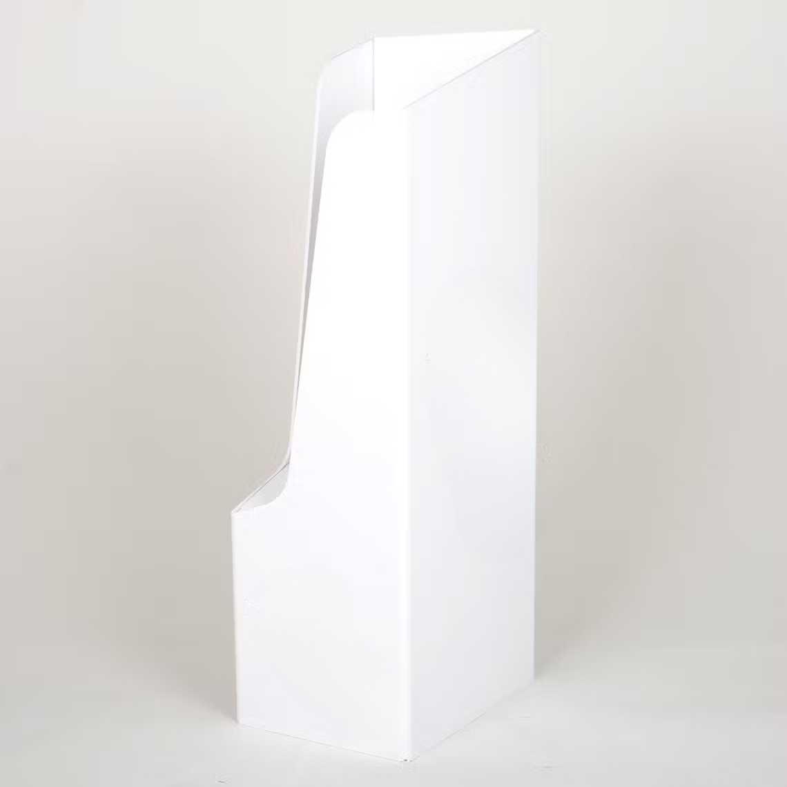 A white A4 dump bin.