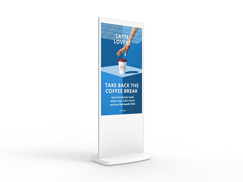 free standing digital display screens uk supplier