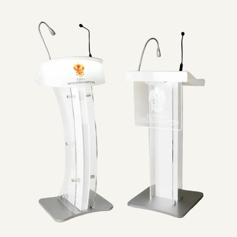 Custom Lecterns with Microphone Luminati