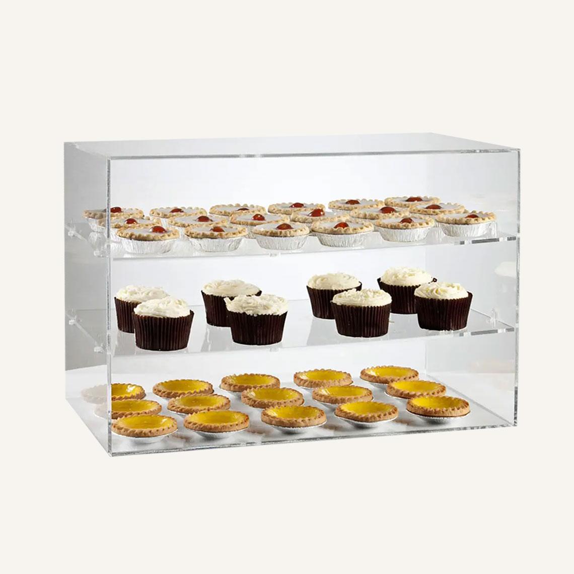 Acrylic Pastry Cabinet Cake Display - Displaypro