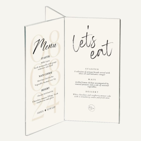 6 Side Table Talker | Menu & Information 6 Face Display | Luminati