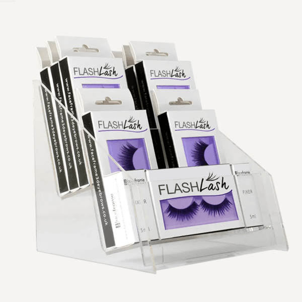 Eyelash Display Stand Tiered Acrylic Cosmetic Display Unit