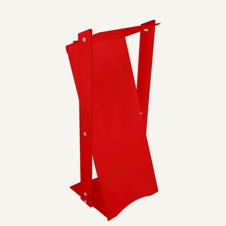 Red Light Lectern Angled Acrylic Lectern | Luminati