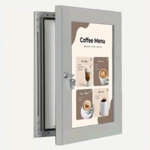 Illuminated Outdoor LED Poster Frame - Wall Mounted