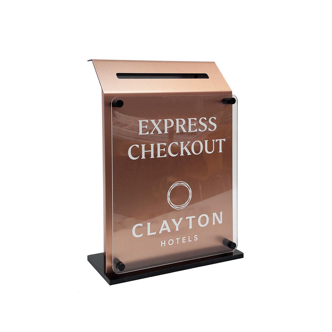 Express Checkout Hotel Key Drop Box
