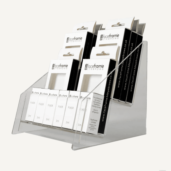 Eyelash Display Stand Tiered Acrylic Cosmetic Display Unit