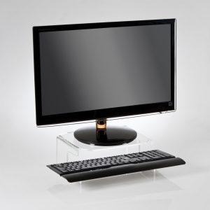 Monitor and Keyboard Stand-Clear