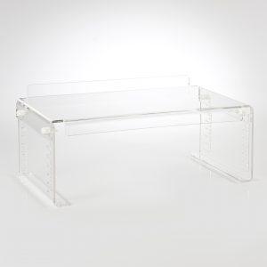 Acrylic Monitor Stand - Height Adjustable | Luminati