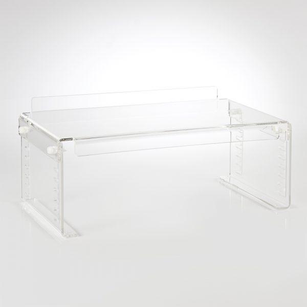 Acrylic Monitor Stand - Height Adjustable | Luminati