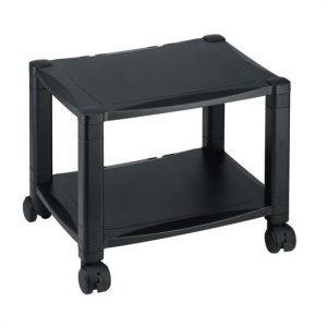 Height Adjustable Wheeled Printer Stand - 2 Shelves