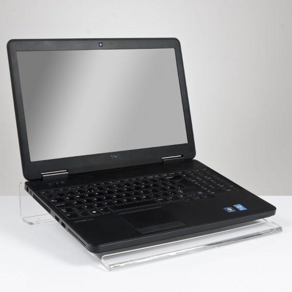 Sloped Laptop Stand Clear Perspex Office Accessories