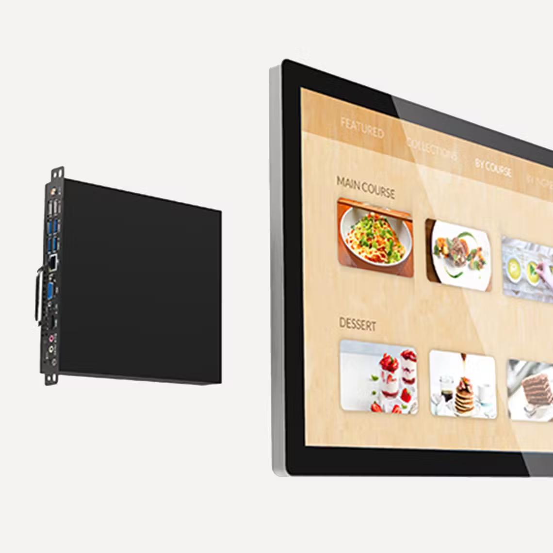 Close up of a PCAP touch screen monitor.