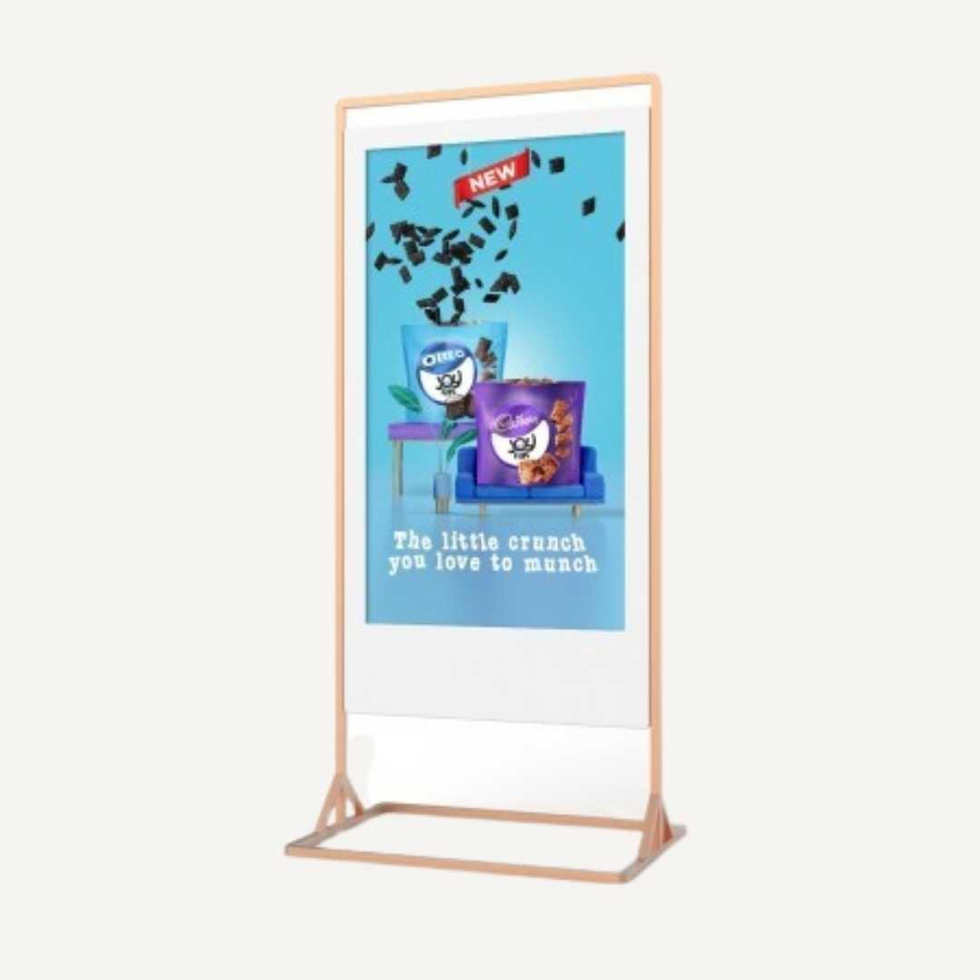 Super Slim Freestanding Double-Sided Digital Posters | Luminati