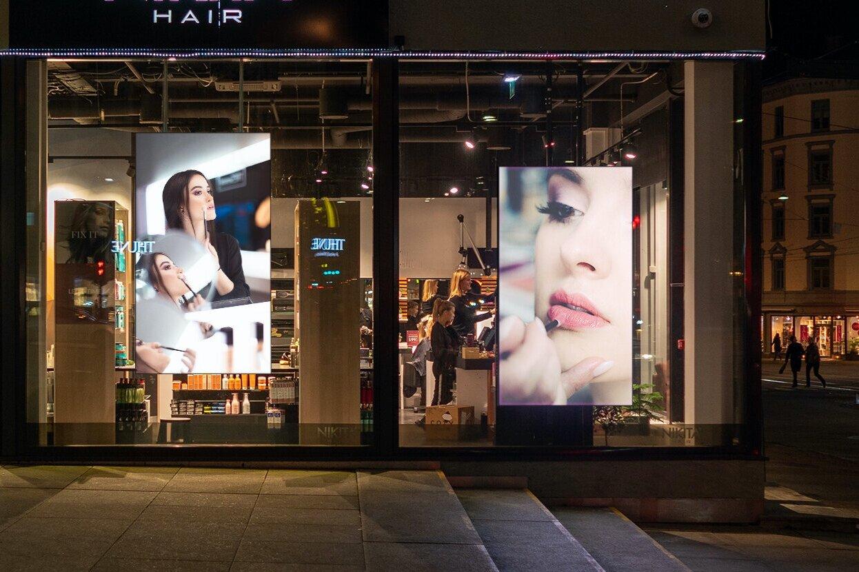 Salon Window Display Ideas 2023 | Luminati