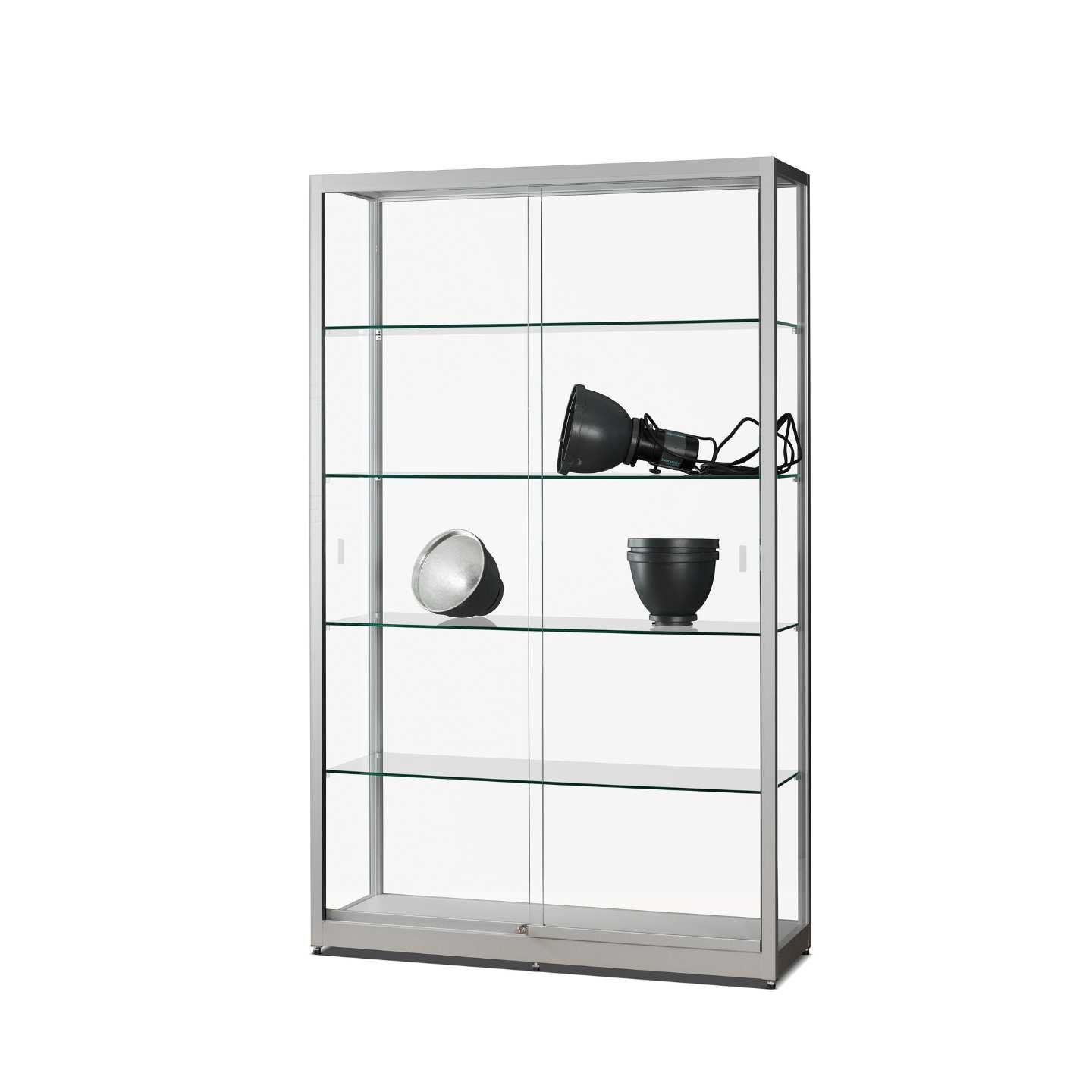 Pandora - Glass Cabinet With Sliding Doors & Storage