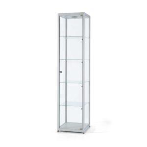 A Glass Display Cabinet with Top & Side Lights - 500mm wide