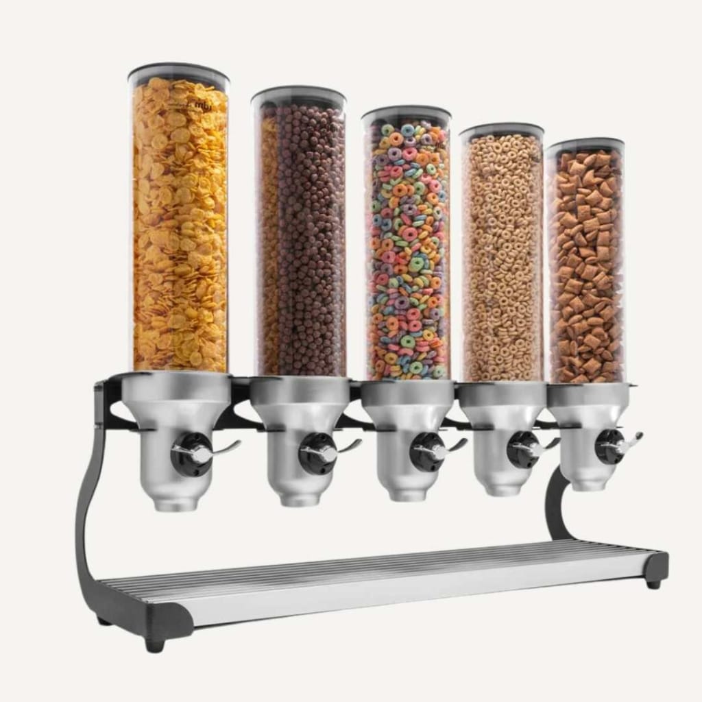 Table Top Dry Food Dispenser Freestanding Cereal Dispenser Table Top Dry Food Dispenser Freestanding Cereal Dispenser