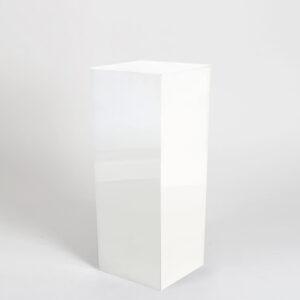 White plinth display pedestal.