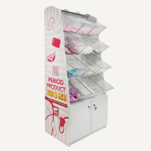 A 12 bin custom printed pick and mix stand.