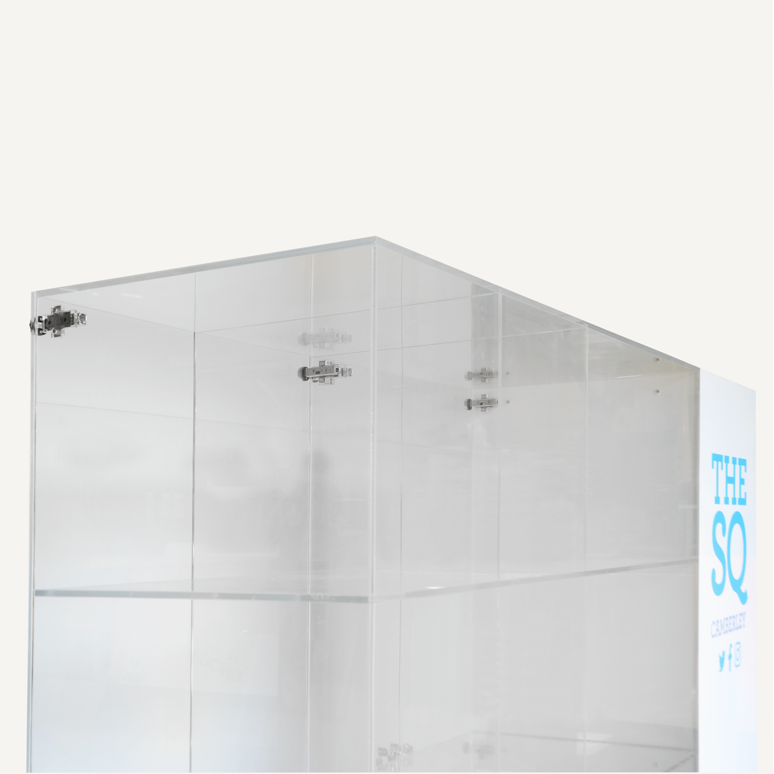 Lockable Made to Measure Acrylic Display Cabinet