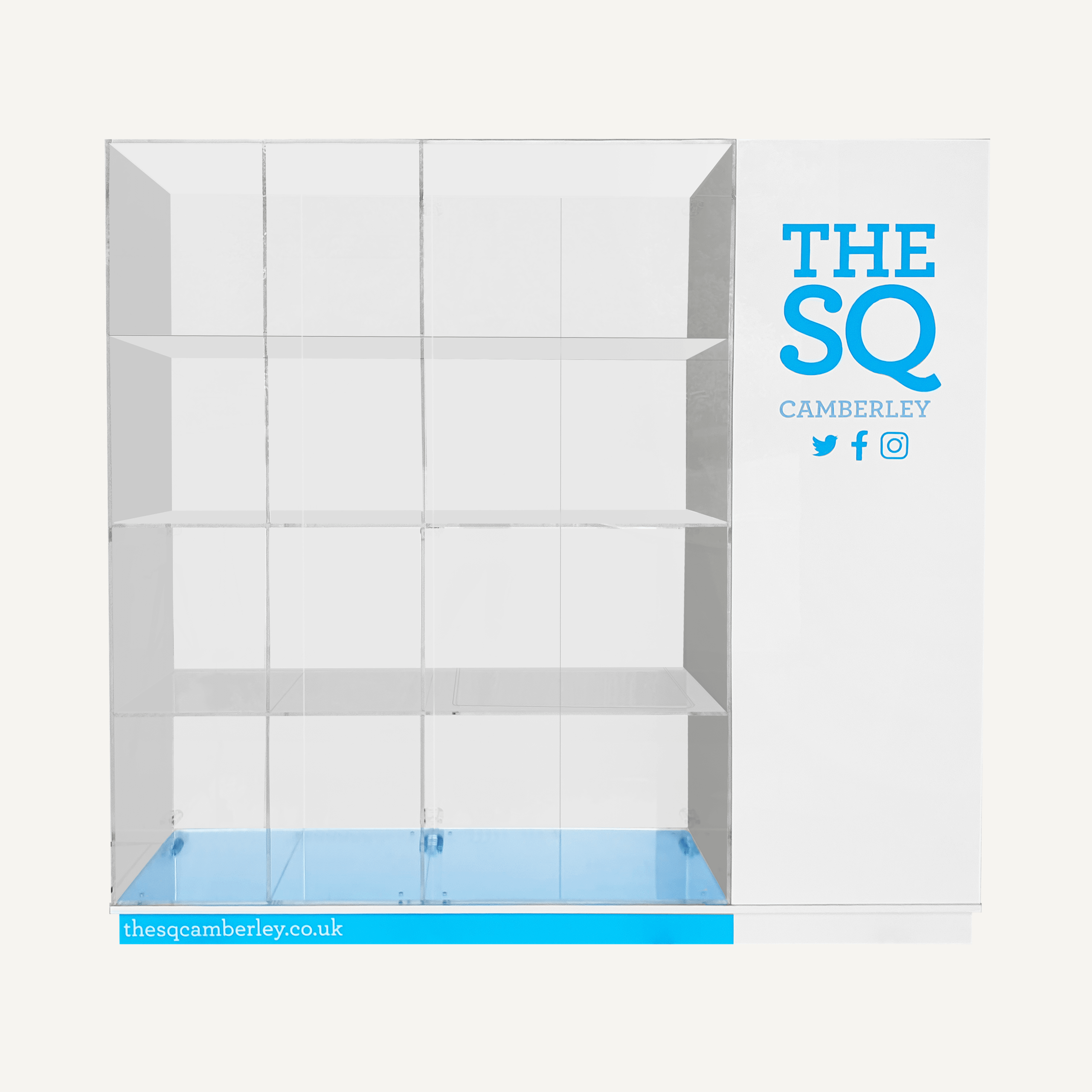 Lockable Made to Measure Acrylic Display Cabinet
