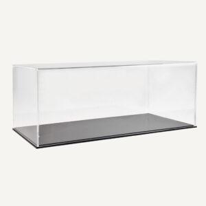 Clear Acrylic Display Case with Slim Black Base.